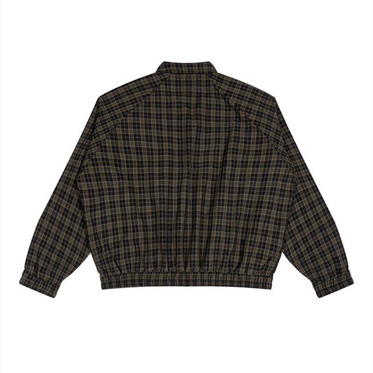 Unisex Plaid Full-Zip Track Jacket