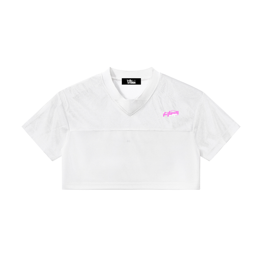 Women’s Cropped Paneled V-Neck Jersey