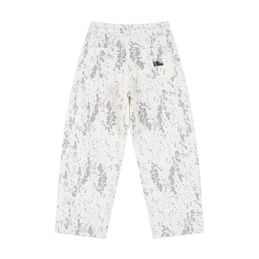 Women's Splatter Barrel Leg Jeans