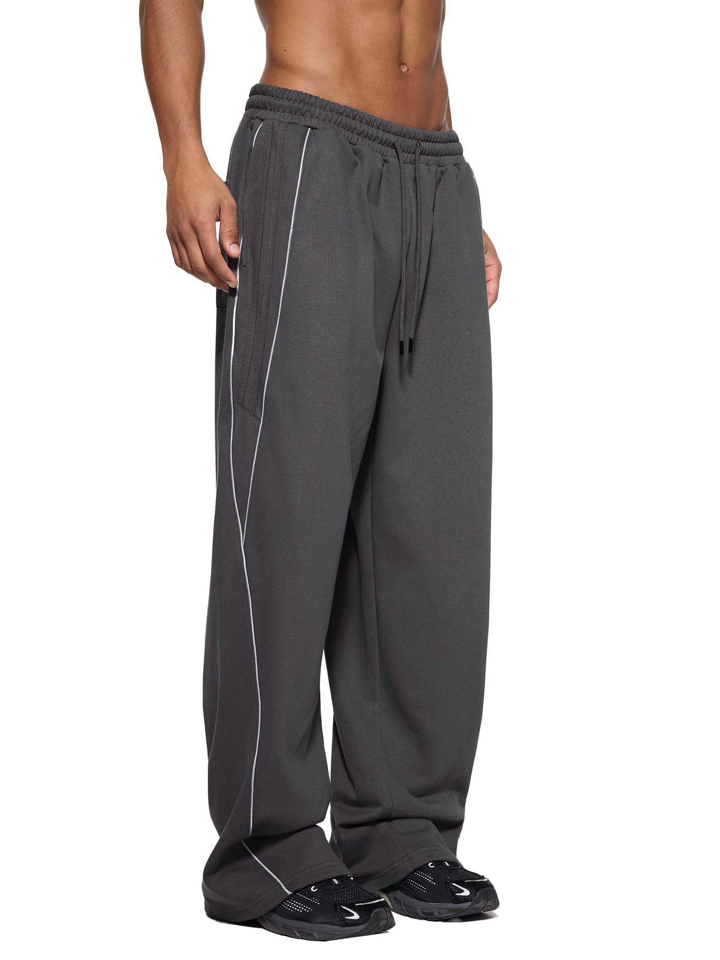 Reflection Striped Sweatpants-"VENED"