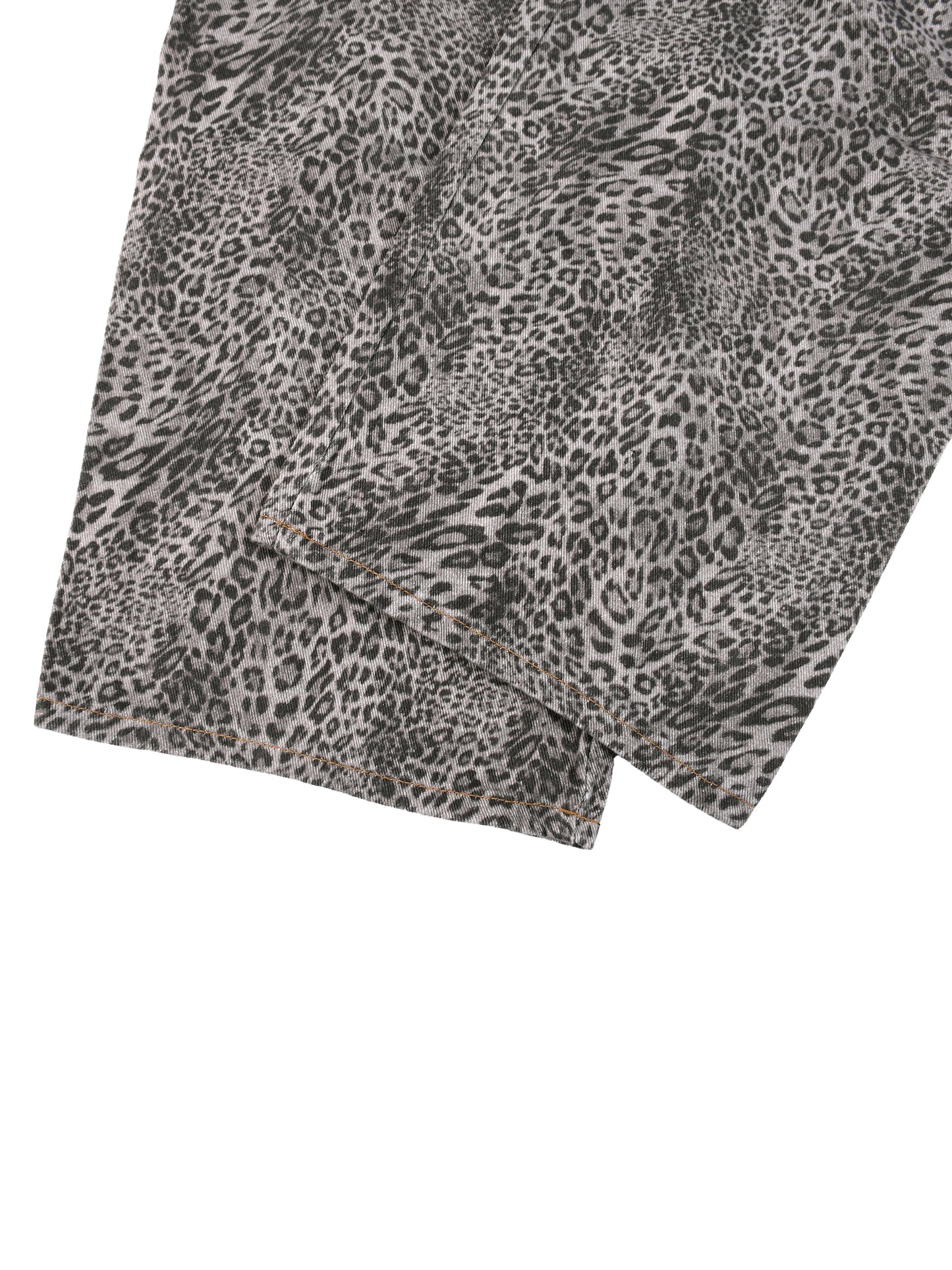 UNISEX Leopard Wide Leg Jeans