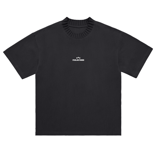 Strick-Tee mit Rundhalsausschnitt – "Stitch"