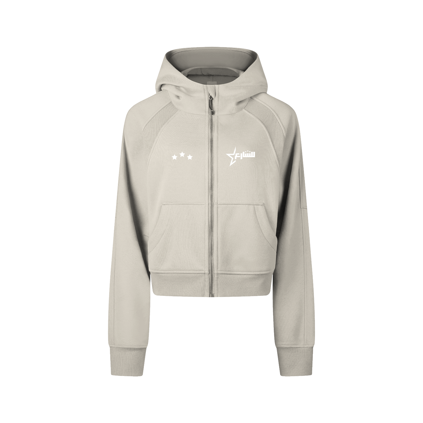 Woman Cropped Zipper-„3BabyStars“