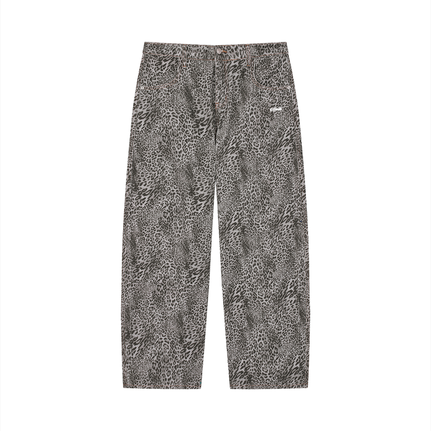 UNISEX Leopard Wide Leg Jeans