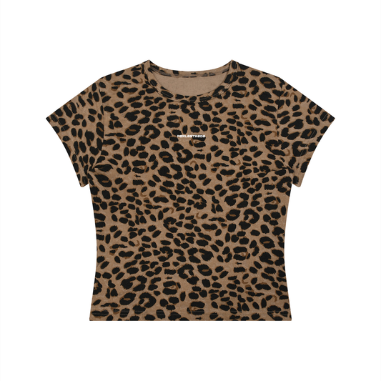 Leopard Crop T-Shirt-"LOONI"