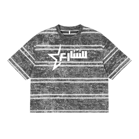 Snow Washed Boxy Tee-"Bush"