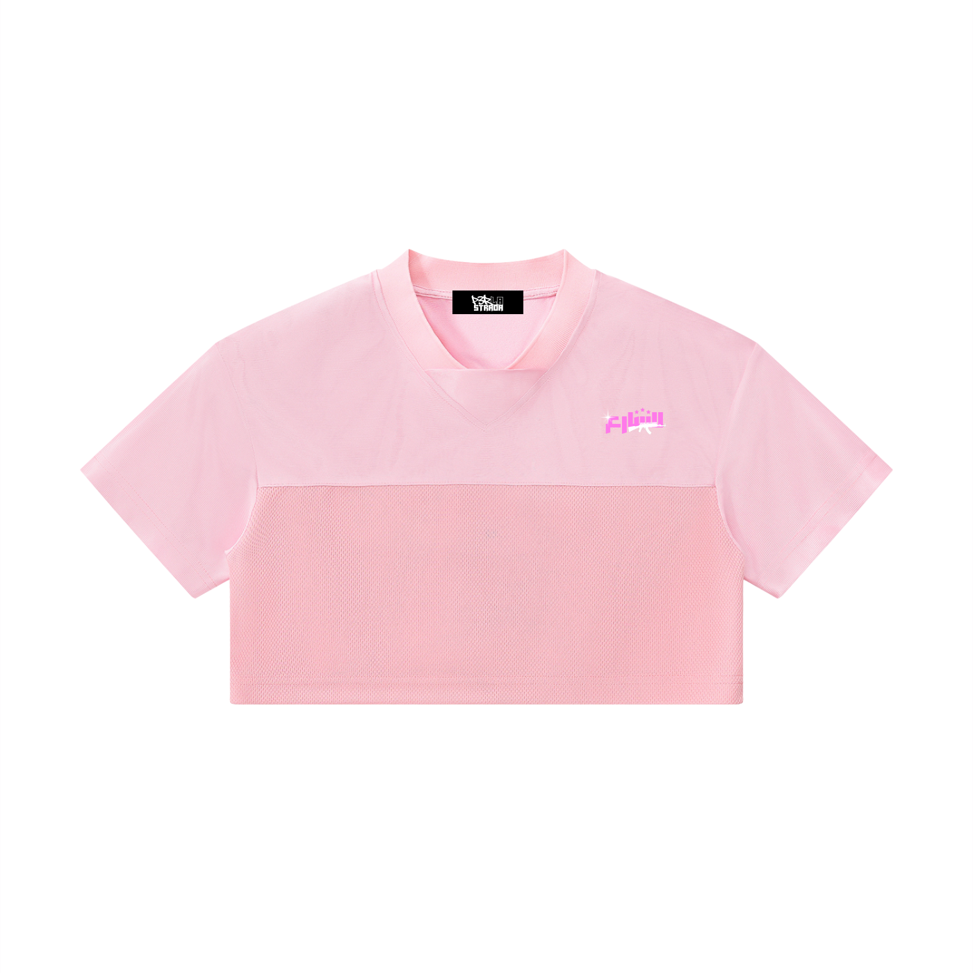 Women’s Cropped Paneled V-Neck Jersey