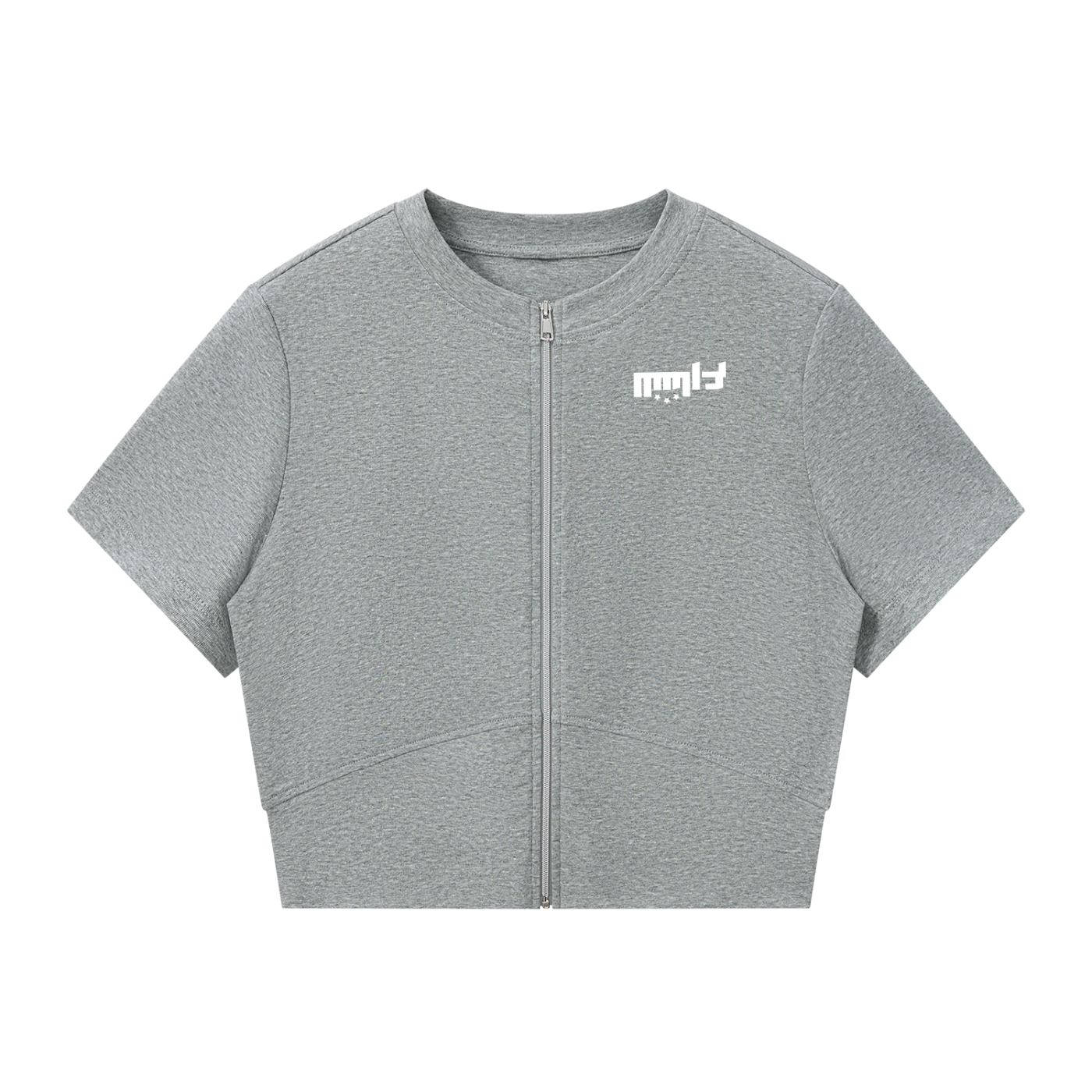 Paneling Full Zip T-Shirt