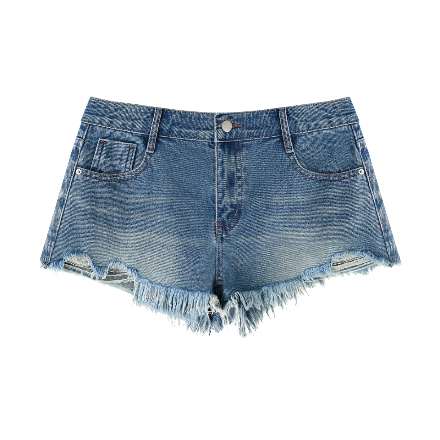 Vintage Wash Denim Shorts