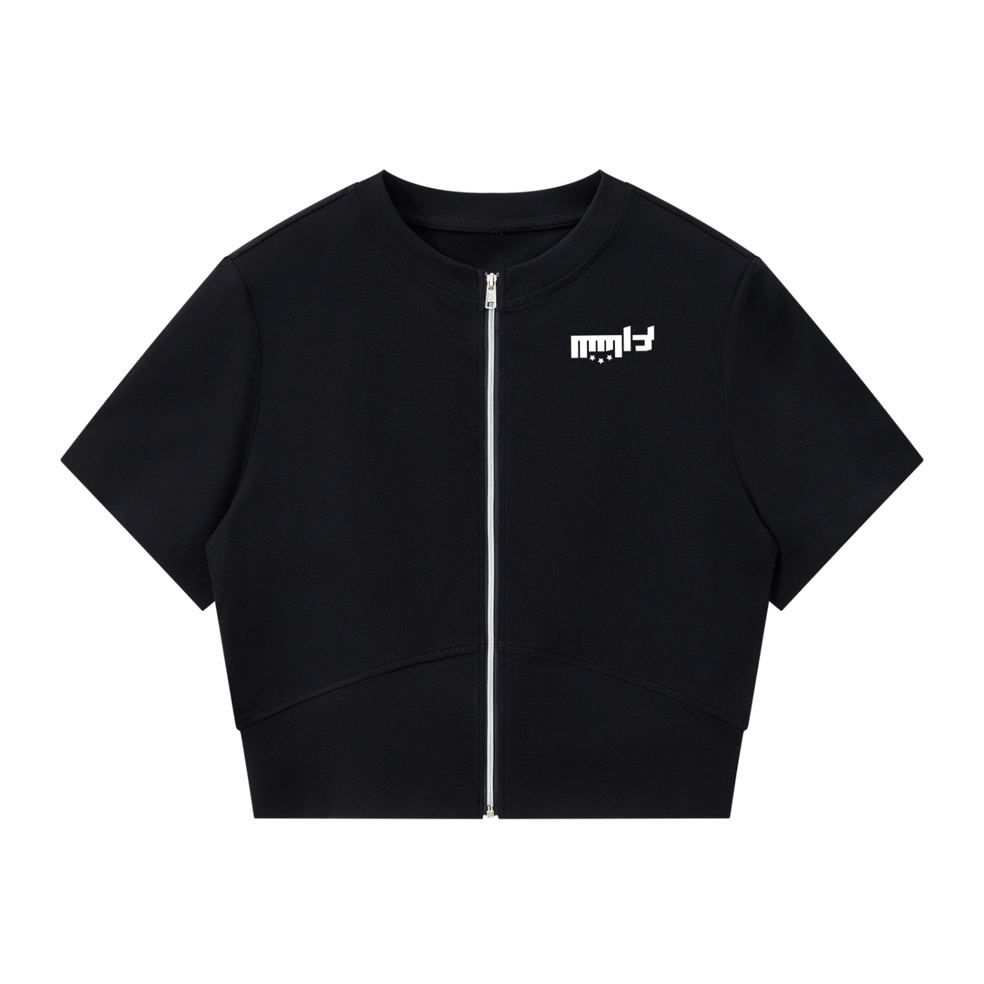 Paneling Full Zip T-Shirt