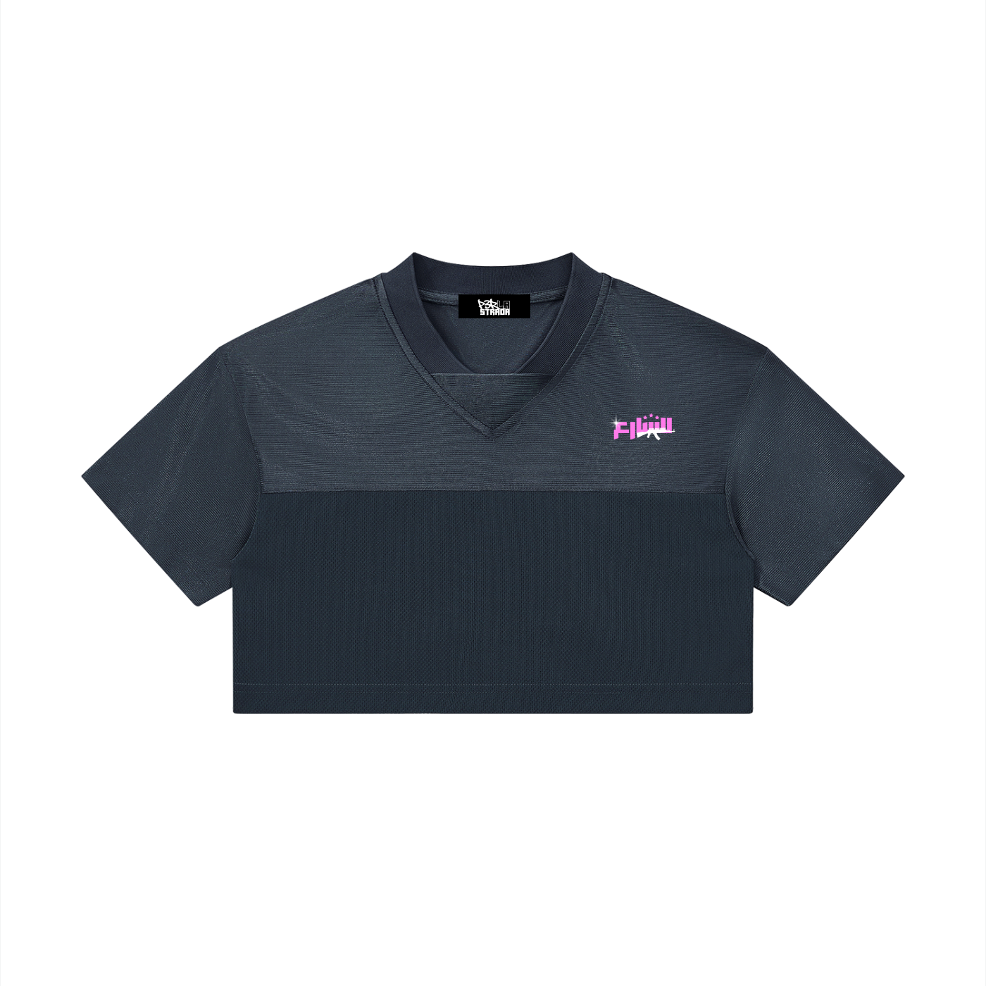 Women’s Cropped Paneled V-Neck Jersey