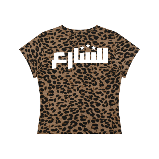 Leopard Crop T-Shirt-"LOONI"