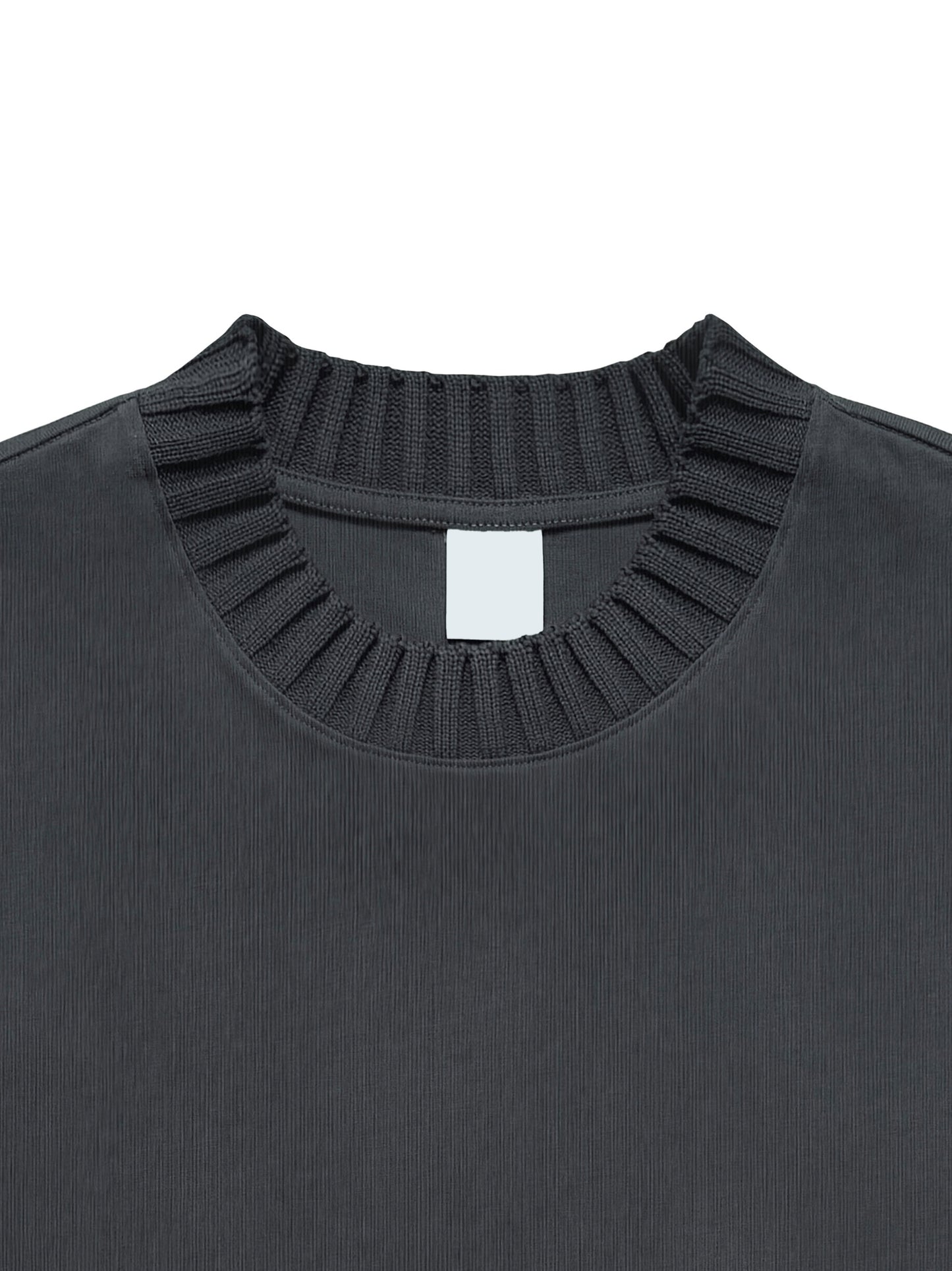 Strick-Tee mit Rundhalsausschnitt – "Stitch"