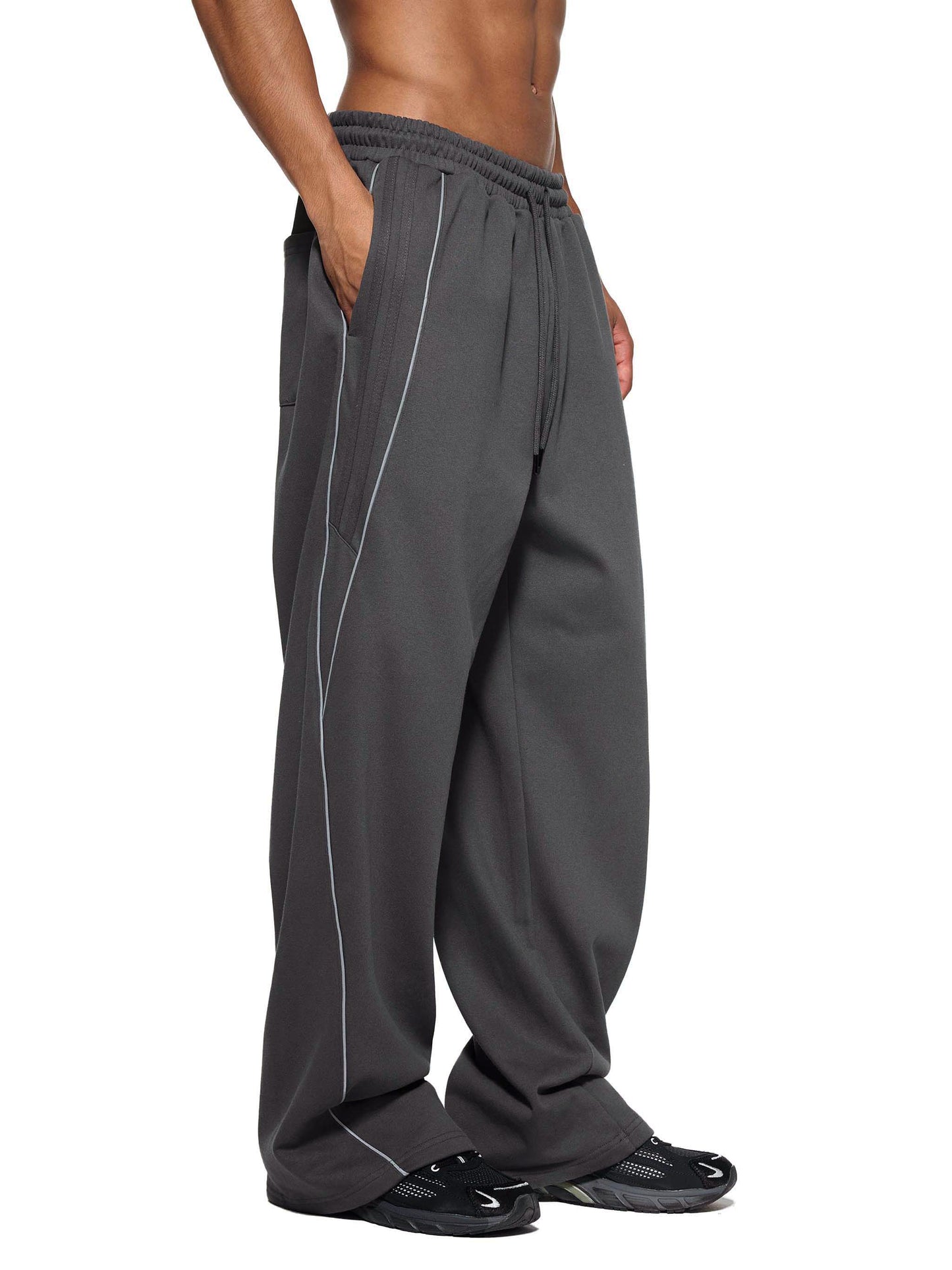 Reflection Striped Sweatpants-"VENED"