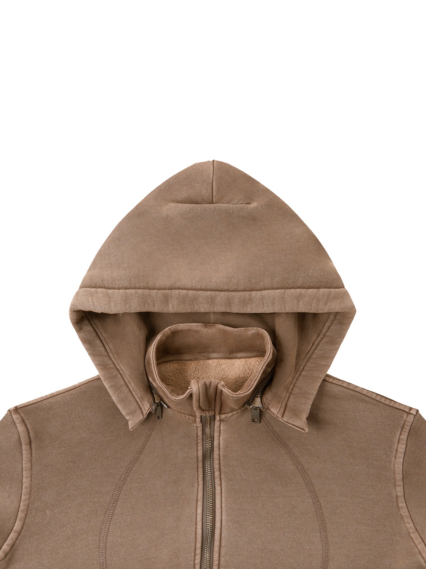 Cropped Fleece Hoodie-"2STRADA"