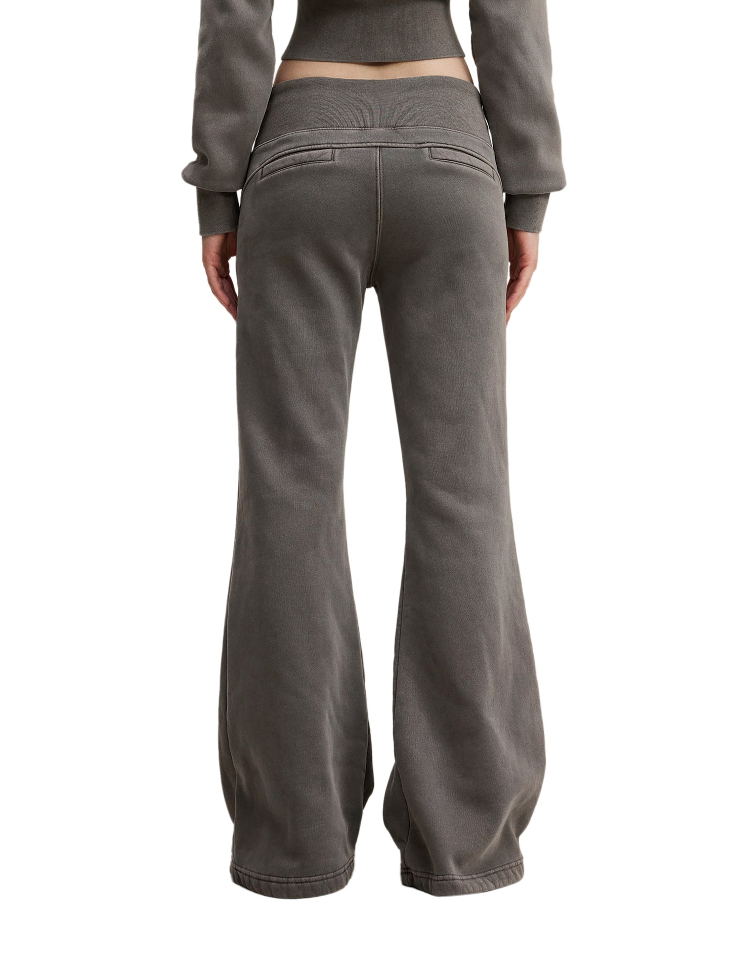 Flared Fleece Pants-"2STRADA"