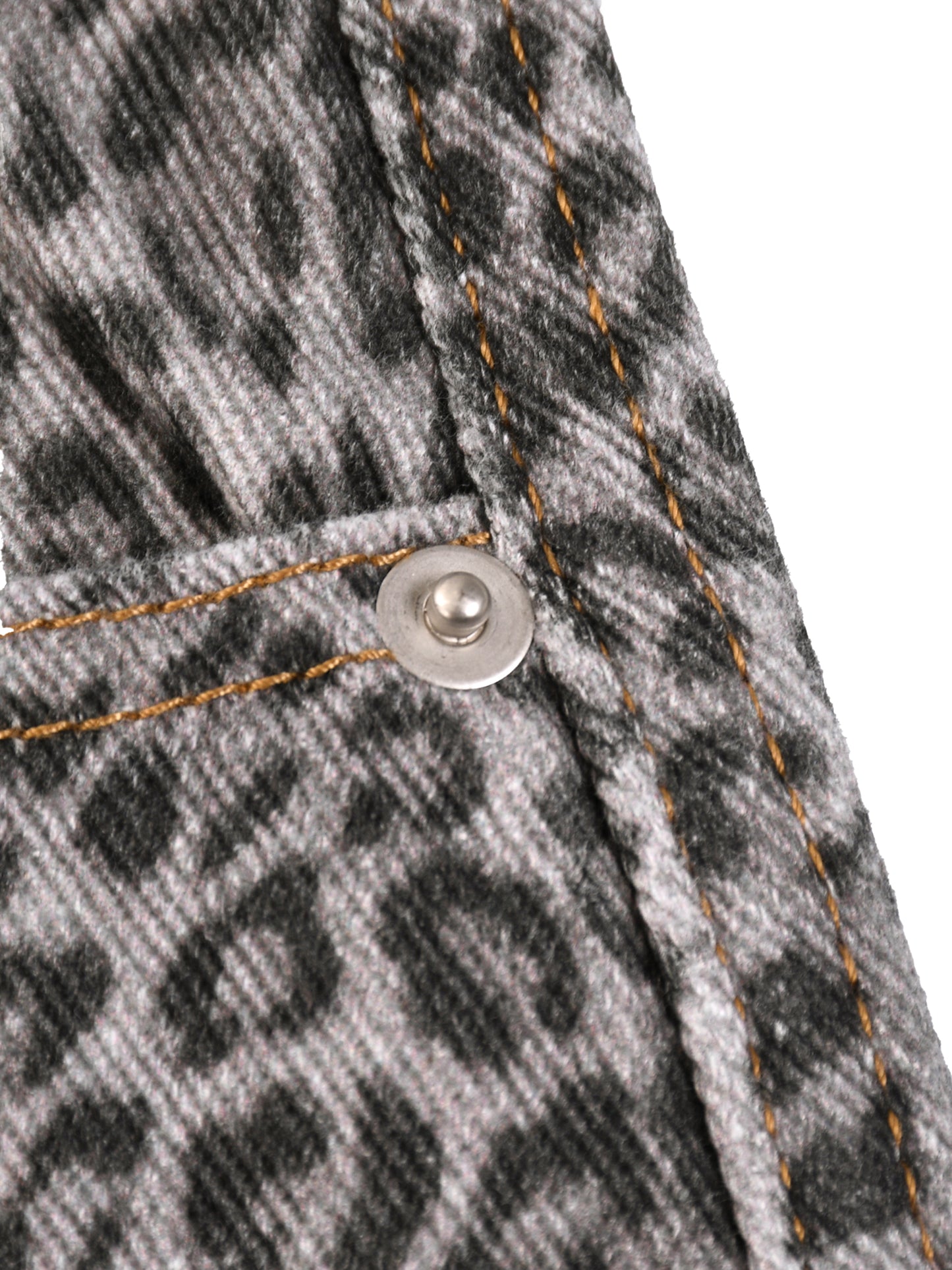 UNISEX Leopard Wide Leg Jeans